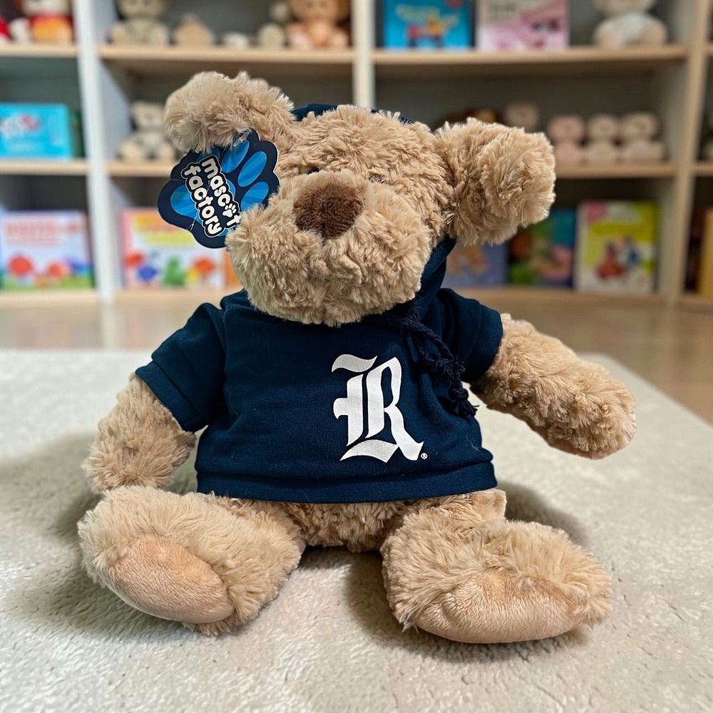 Rice University Owls Mascot Factory Plush Dog 12" Navy Hoodie With Tag